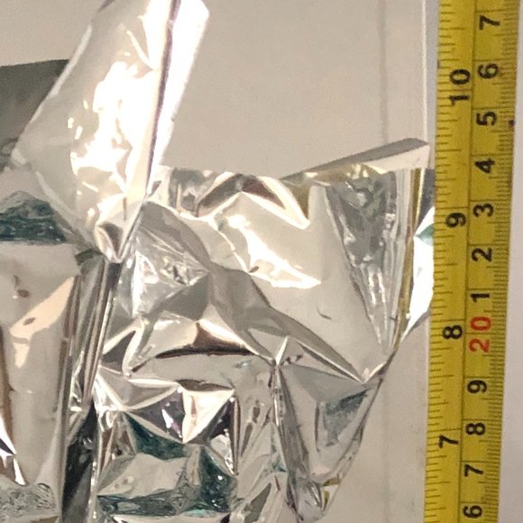 Lot 0f 10 Centerpiece Table Decorations Mylar with Teal Glittery Metallic Ribbon - Picture 6 of 7